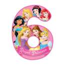 Disney Princess Number 6 Edible Icing Image